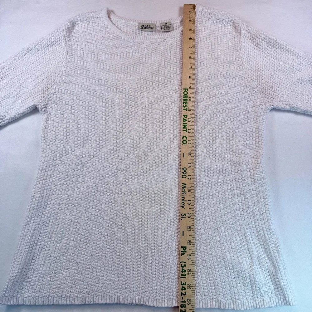 White‎ Short Sleeve Cotton Sweater Textured Capsule Romantic Boho Cottagecore